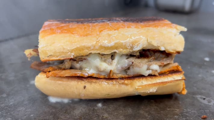 Cuban sandwich from sabora food truck asheville multicultural