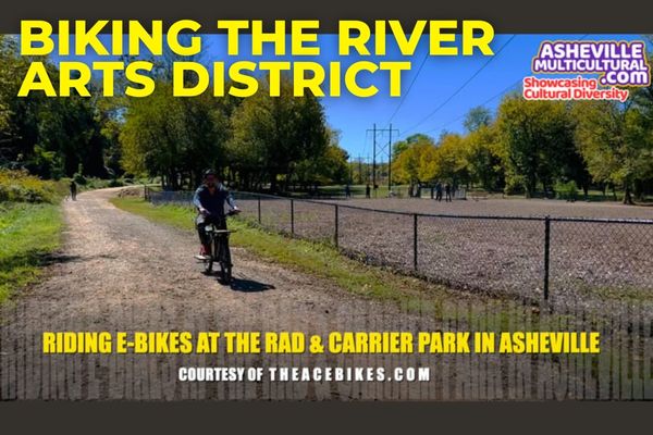 En bici por el River Arts District en Asheville NC