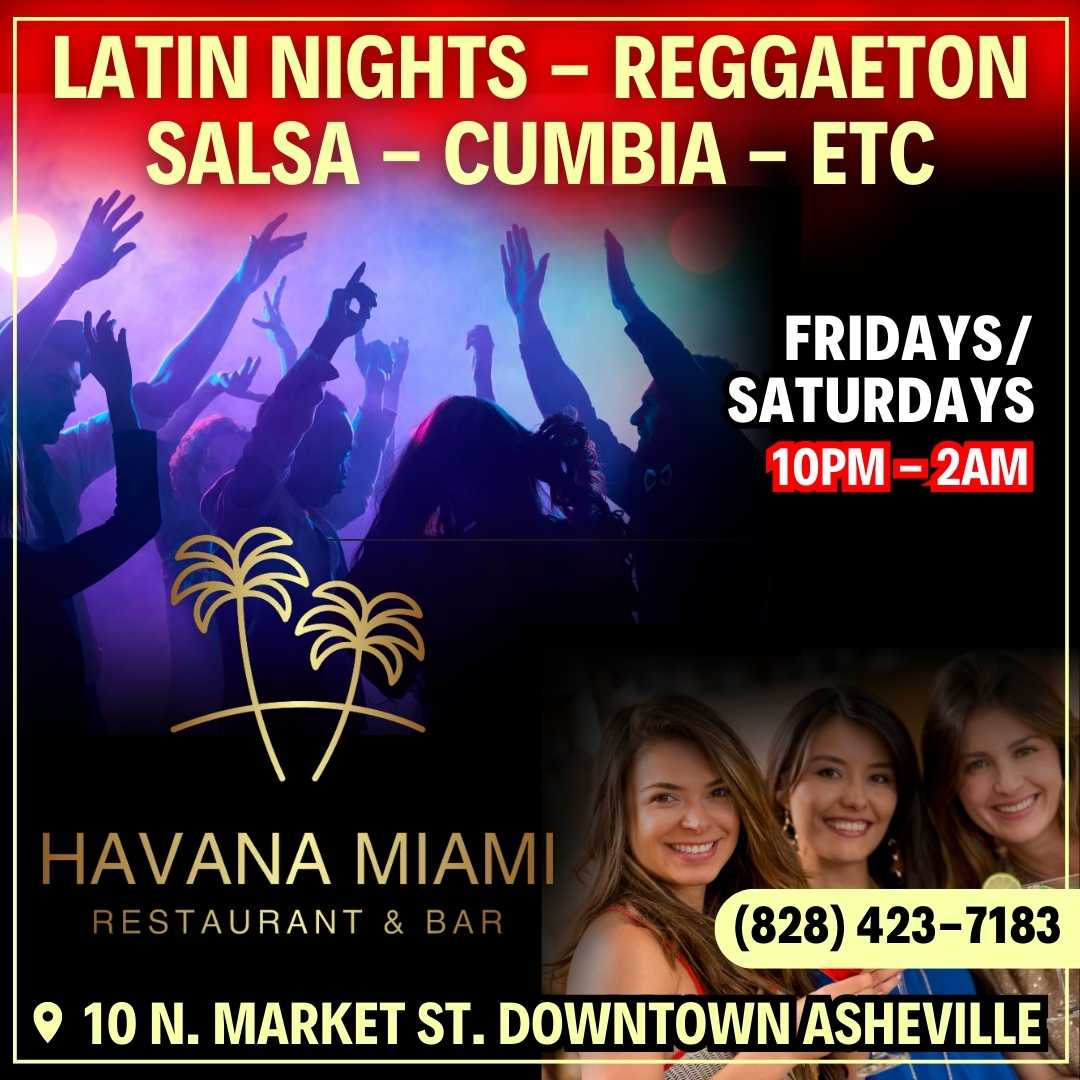 29 02 12 03 Havana Miami Latin nights Asheville Multicultural Bilingual advertising 2024