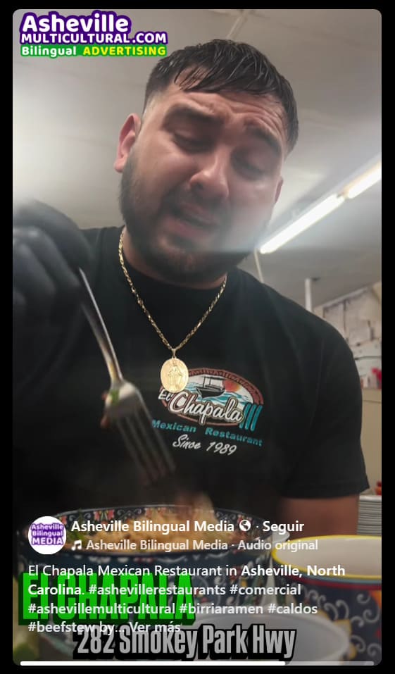Video content creation in Asheville El chapala Mexican food Asheville Multicultural Bilingual advertising (1)